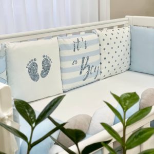 komplet posteljnine geometrija modra 7 1