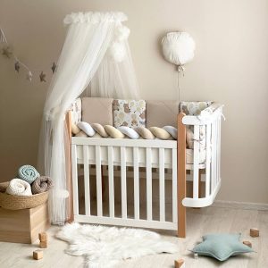 komplet posteljnine medvedek z baloni 1 min