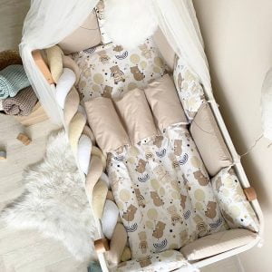 komplet posteljnine medvedek z baloni 3 min