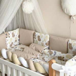 komplet posteljnine medvedek z baloni 4 min