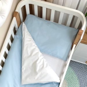 3-delni komplet posteljnine moder