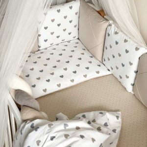 komplet posteljnine srcki 2