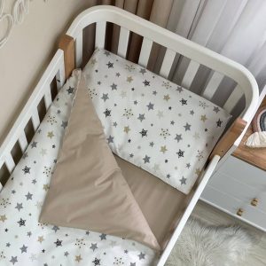 3-delni komplet posteljnine "Stars" bež