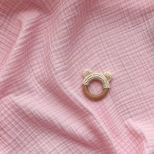 Muslin dekica brez resic svetlo roza 6 muslin dekica roza 3