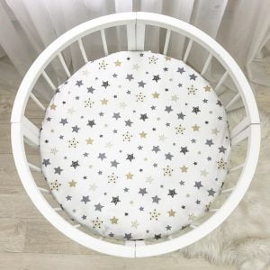 Rjuha okrogla "STARS" sivo/bež