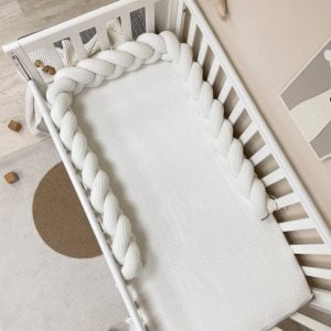 Kitka za posteljico vafel 230 cm mlečna