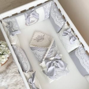 komplet posteljnine classic siv 18