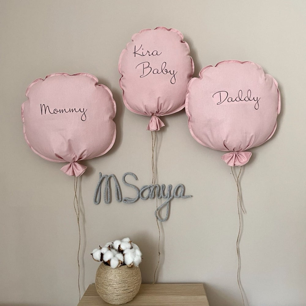 Blazina dekor «Balonček» puder roza 2 blazina dekor balon 3