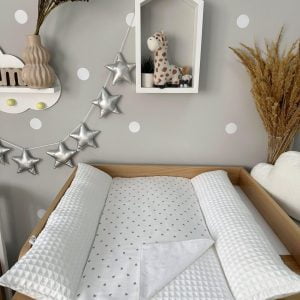 Previjalna podloga 70x50 - 70x70 sivi srčki 13 previjalna podloga sivi srcki 5