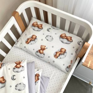 3-delni komplet posteljnine Teddy siv 9 komplet posteljnine 5