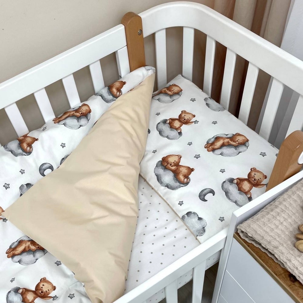 3-delni komplet posteljnine Teddy bež 4 komplet posteljnine teddy 4