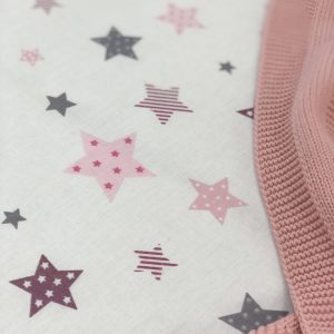 Rjuha okrogla "STARS" puder roza 6 okrogla rjuha stars roza 1