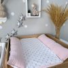 Previjalna podloga 70x50-70x70 "Dreamland" puder, srčki