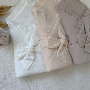 Odejica muslin s trakom, krem 5 odejica muslin 38