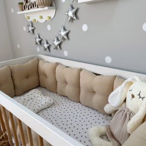 Obroba "Nežnost" muslin, velur, bež