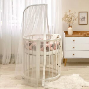 Baldahin za leseno stojalo bel