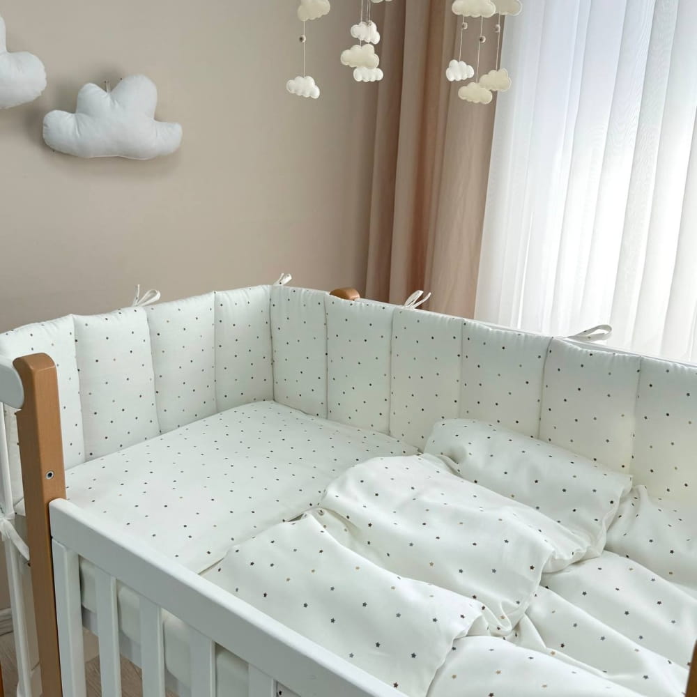 6-delni komplet posteljnine Tiny Love SATEN mlečni zvezdice 5 komplet posteljnine tiny love mlecni zvezdice 4
